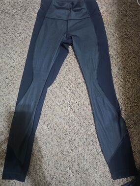 lululemon athletica Navy and Black Leggings